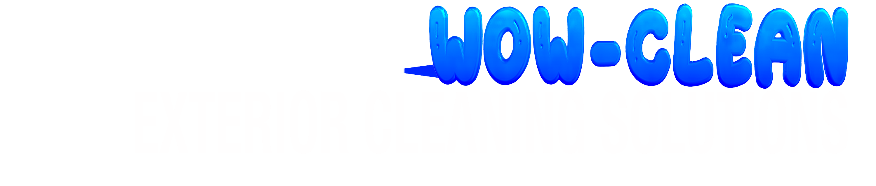 Wow-Clean Exterior Cleaning Company Logo